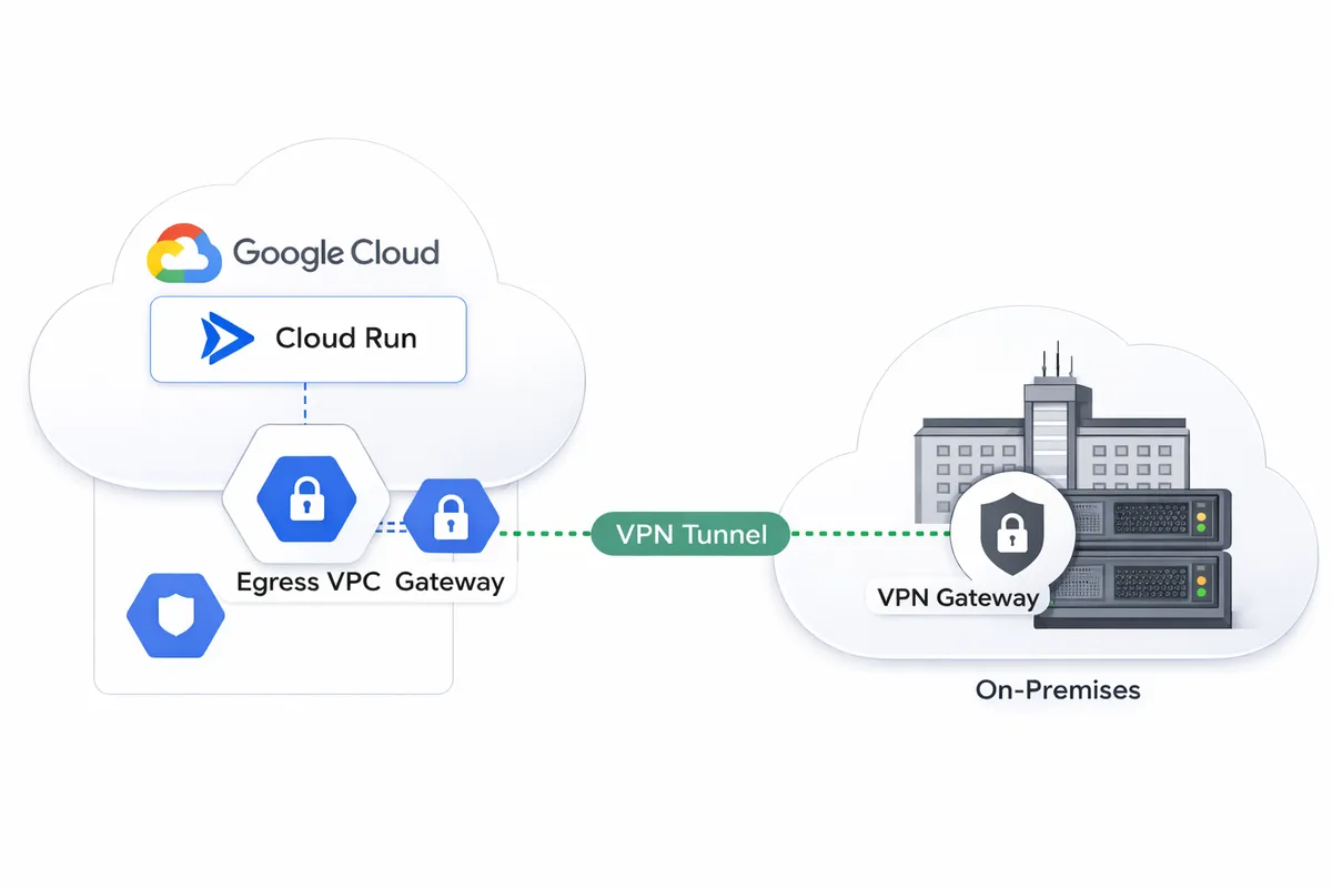 Connecting Google Cloud Run with on-prem resources